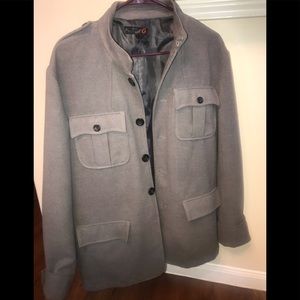 Men's Gray Wool Jacket
